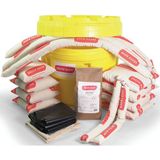 Green Boom-set pour le nettoyage des déversements, uniquement pour l'huile - absorbant industriel jusqu'à 50 litres