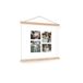 Poster personnalisé avec porte-affiche en bois - 40x40