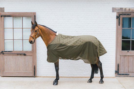 Transport combo cooler fleece deken dannen groen 160-7'0