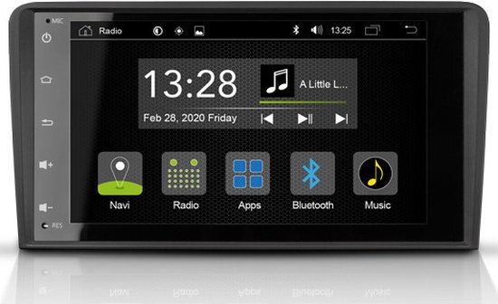 Radical R-C12AD1 Android autoradio - Audi A3 / A3 Sportback - Dubbel din - Bluetooth - DAB+ - Apple Carplay - Android Auto