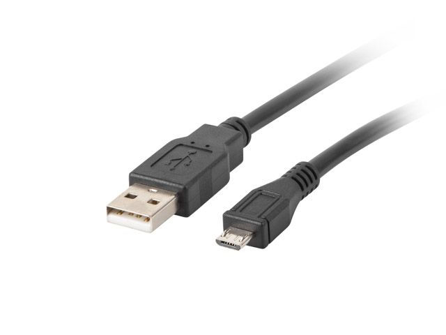 Lanberg CA-USBM-10CC-0005-BK USB-kabel 0,5 m Zwart