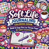 Soft Life Soft Life Journaling Coloring Book: Bold & Easy Flat-Lay Therapy Pages for Calm Creativity