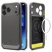 Spigen Rugged Armor MagFit Hoesje voor Apple iPhone 17 Pro - Back Cover Compatibel met MagSafe - Grijs