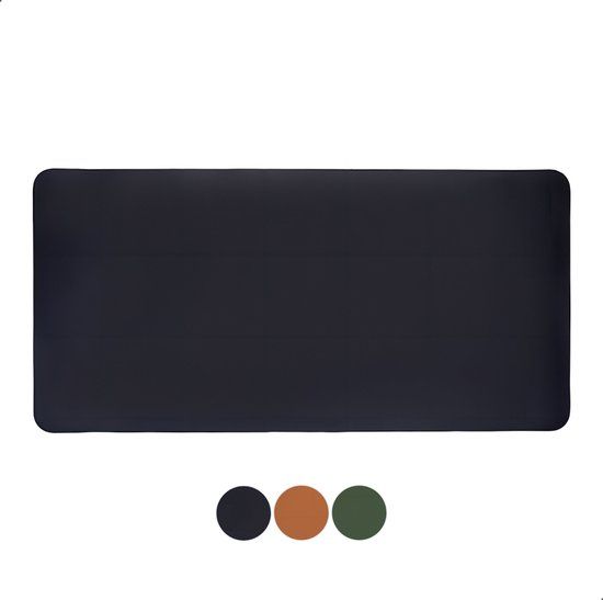 AKSA Home® Muismat XXL - Bureaumat - 40 x 80 cm - Zwart