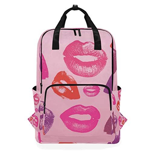 MONTOJ Travel Rugzak Kus Lips School Rugzak