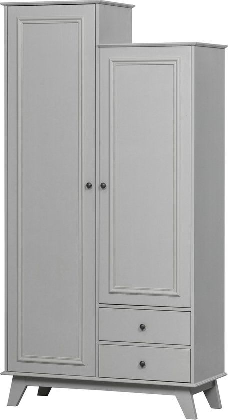 WOOOD Lily Garderobekast - Grenen - Clay - 190x98x41 cm - Kledingkast