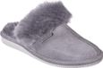 LuLu Pantoufles femme cuir doublé de peau de mouton gris taille 39