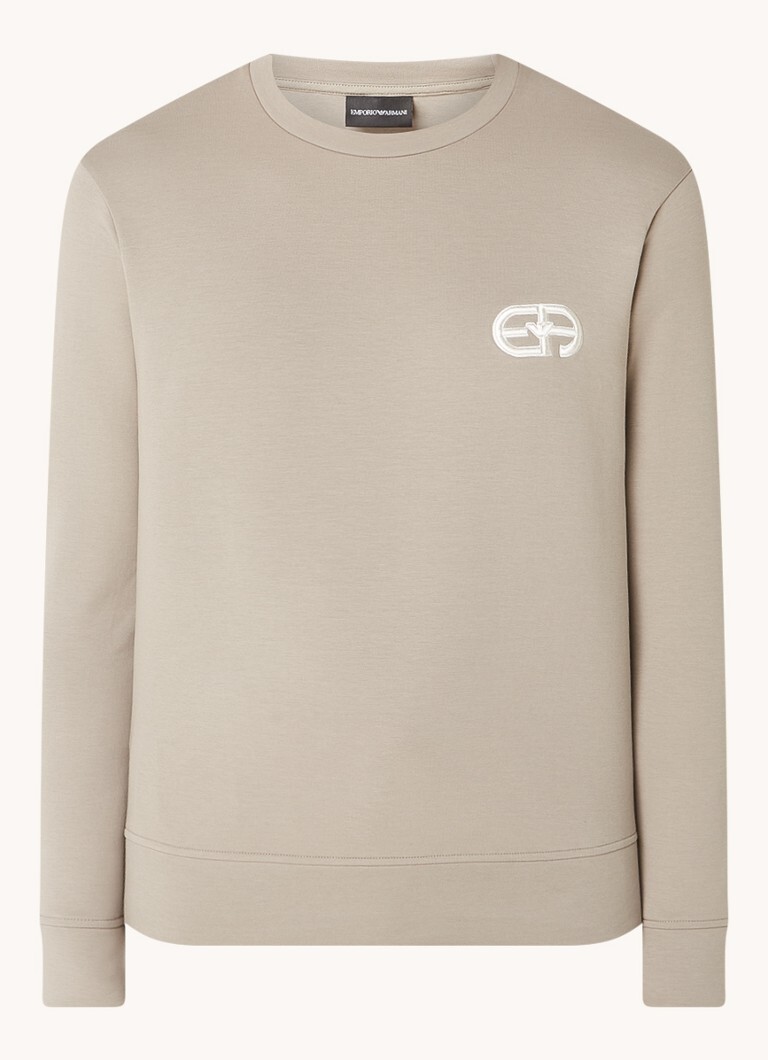 Emporio Armani Emporio Armani Sweater van jersey met logoborduring