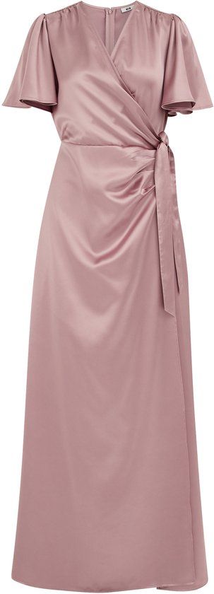 WE Fashion Dames maxi jurk met satijnlook