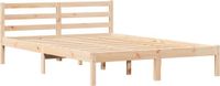 vidaXL Bedframe Massief Vurenhout Bruin 215,5 x 165,5 x 69,5 cm