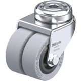 Blickle LMDA-VPA 50G Dubbel zwenkwiel Wieldiameter: 50 mm Draagvermogen (max.): 80 kg 1 stuk(s)