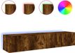 vidaXL Tv-wandmeubels met led 2 st 80x35x31 cm gerookt eikenkleurig