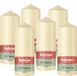 Bolsius - Gladde Stompkaarsen - Beige - 6 stuks - 15cm - 42 Branduren