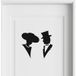 LUMALÉA Sticker Mural Wc - 127x145 Cm - Noir