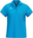Erima Cmpt 3 Wings Polo Dames - Curaçao / Wit | Maat: 38