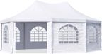 TOOLPORT Pagodetent Paviljoen 5x6,8m PVC Wit