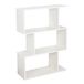 Boekenkasten RICOO Boekenkasten 97 x 70 x 25 cm Staande plank wit Ruimteverdeler – WM072-WM
