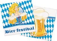 Folat - Servetten - Oktober bier festival bierpullen - 33 x 33 cm - 20 stuks