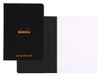 Rhodia Notebook Black 6x8.25 Staplebound: White Dot Grid Sheets