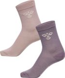 hummel hmlJR WOOL 2-PACK SOCKS Unisex Kinderen Wol 37-40 GRAY RIDGE/CLOUD GRAY
