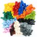 Blocs de construction mélangés - 300 pièces - Blocs de base colorés - Compatible avec les grandes marques