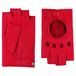 Roeckl Roeckl Handschoenen met korte vingers 'FLORENZ AUTOFAHRER' rood / bloedrood / vuurrood / lichtrood