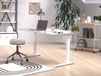 Mobistoxx ROBERT Bureau à hauteur variable 120 cm cachemire/blanc