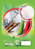 LANDRÉ bloc-notes DIN A4, 190 g/m², 10 feuilles