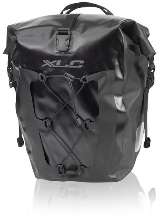 XLC Enkele Bagagedrager Set Waterbestendig, black