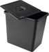 Poubelle Poubelle pour tri des déchets 23 litres Avec couvercle Grand Noir