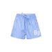 Retour Jeans relaxed regular waist gestreepte casual short lichtblauw