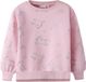 Nmfbirky NAME IT Meisjes Sweater NMFBIRKY LS NREG SWE BRU Orchid Pink Dierenprint Katoen Maat 92