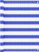 vidaXL Balkonscherm 90x400 cm HDPE Blauw en Wit