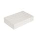 50 Thepack Damast 50 stuks cateringboxen, plat, 310 g/m², 28 x 42 cm, wit, nano-microgolfkarton
