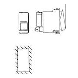 HELLA 6RH 007 832-741 Schakelaar - Kantelactivering - Uitvoering: II+I-0 - Aantal aansluitingen: 10