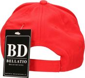 Bellatio Decorations 2x stuks pietjes verkleed pet rood voor kinderen - petten / baseball cap - Sinterklaas