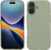 kwmobile telefoonhoesje geschikt voor iPhone 17 - Back cover in grijsgroen