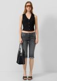 QS s.Oliver Jeans-Hose CATIE Bootcut Fit Vrouwen 44 leigrijs