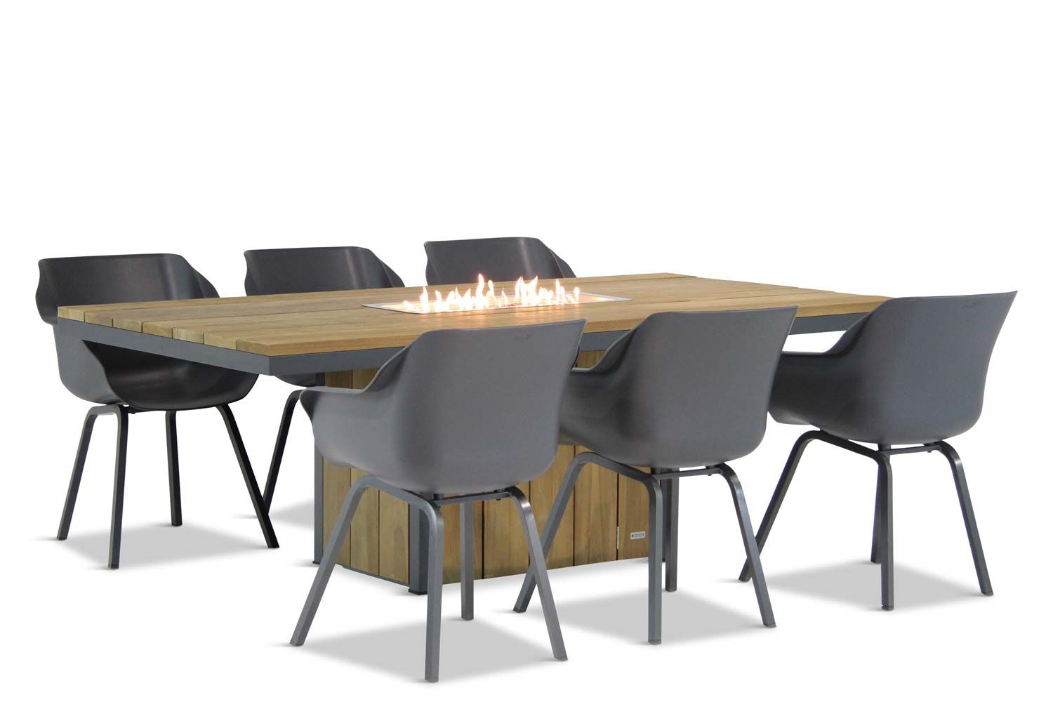 Hartman Sophie element/Seaside 240 cm dining tuinset 7-delig