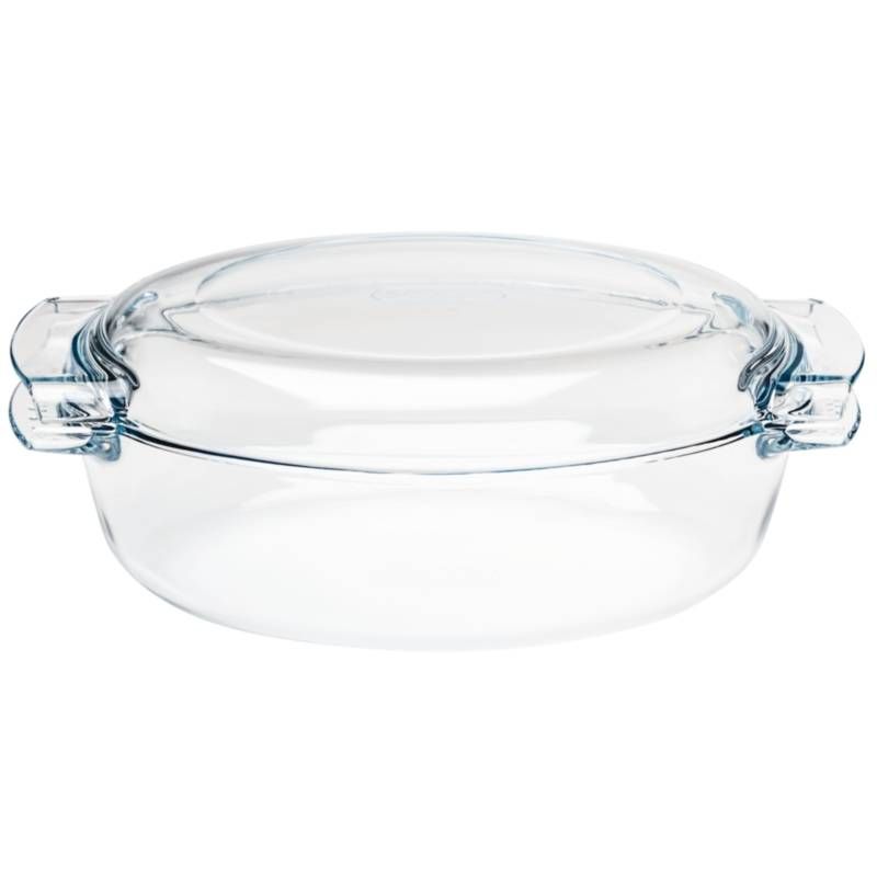Pyrex Ovalen glazen casserole schaal 4.5 l