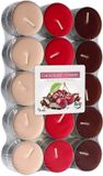 Sans marque 90 pièces bougies chauffe-plat/bougies chauffe-plat parfum chocolat cerise 4 heures de combustion