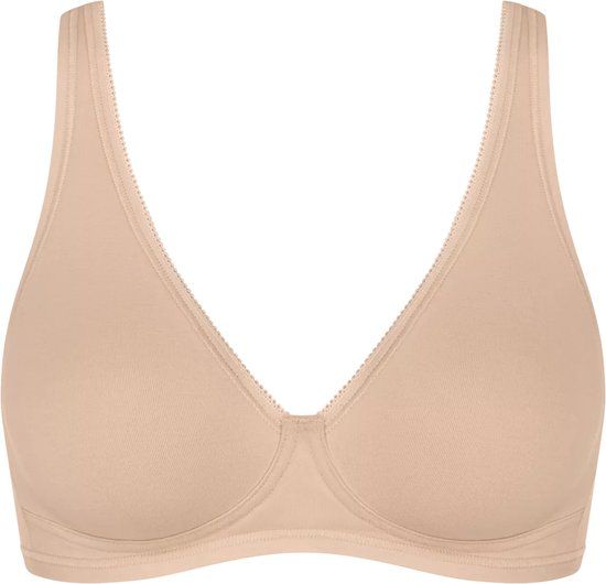 Sloggi Basic N BH - Niet voorgevormde BH zonder beugel - Brede band - 75D - Beige