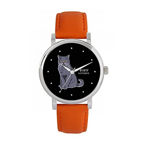 Toff London Blauw Brits korthaar kattenhorloge - 5059656700319