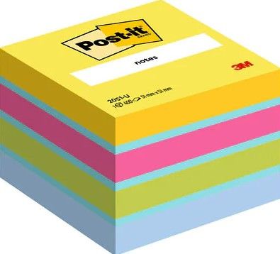 Post-it Notes - 51x51mm Square Self-adhesive Notes - Assorted Colors - 400 Sheets