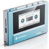 Snowsky FiiO Echo Mini, mini-mp3-speler, hifi, Bluetooth, 15 uur speeltijd, onafhankelijke volumeregeling met 3,5 mm/4,4 mm, hoofdtelefoonuitgangen (hemelsblauw, 512 m)