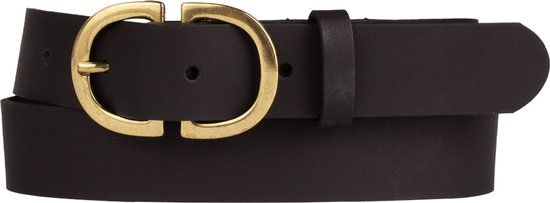 Petrol industries Plus Size Van Zon Mode Riem 30656 Vrouwen Leer Basic Goudkleurig 135 cm
