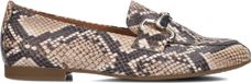 Gabor Dames Loafers 211 Beige Leer Dierenprint