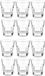 Vivalto Shotglaasjes - 12 stuks - Glas - Transparant - 40 ml