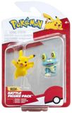 Squishmallows Pokemon Battle Figure Pikachu Froakie - Actiefiguren - 7.5cm groot