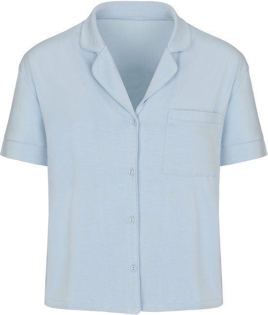 Hunkemöller Essential Jersey Short-Sleeved Jacket Blauw